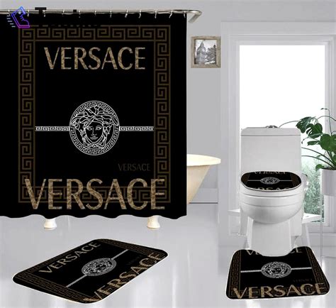 replica versace bath mat|versace shower curtain set.